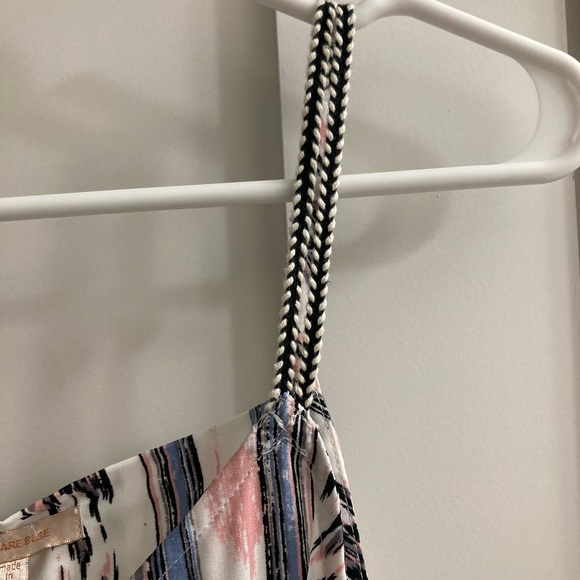 Camisole top White, blue, pink. Unique details - Picture 7 of 8